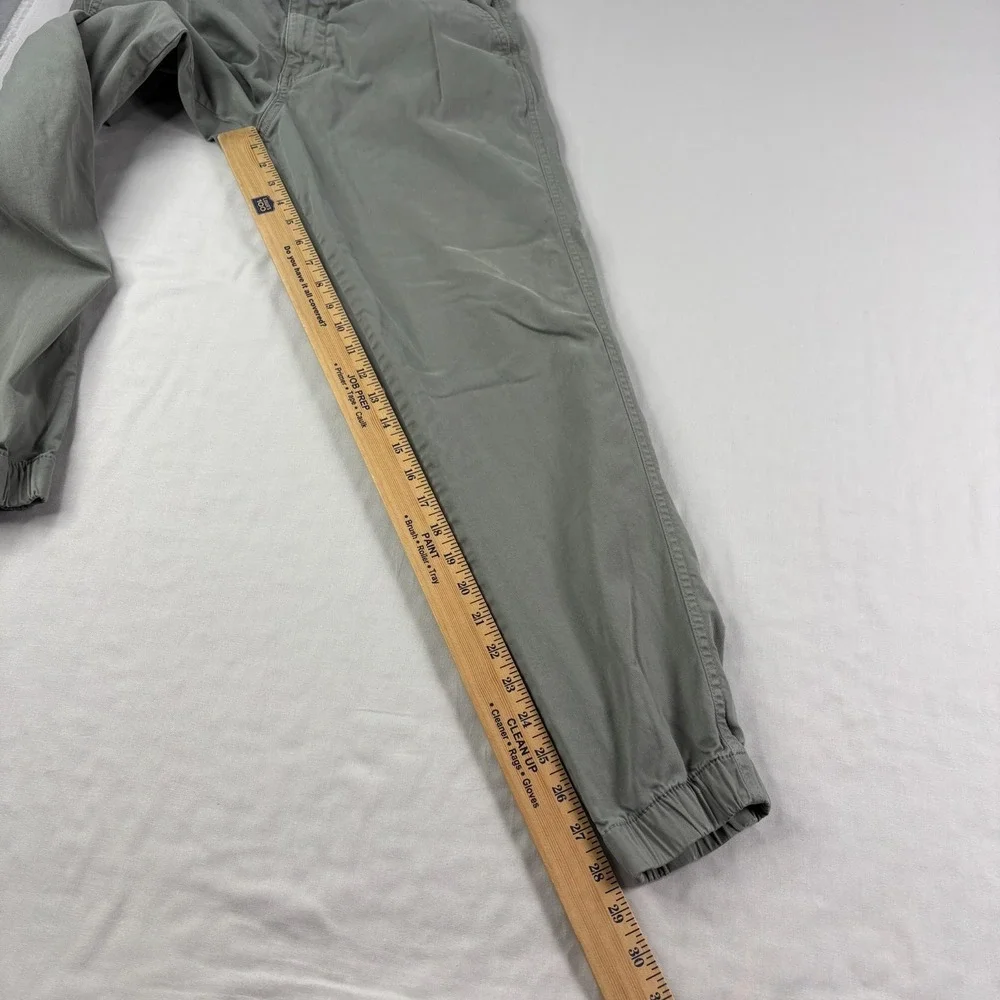 Bear Bottom Pants Mens Medium Gray Jogger Stretch Casual Chino Elastic Waist